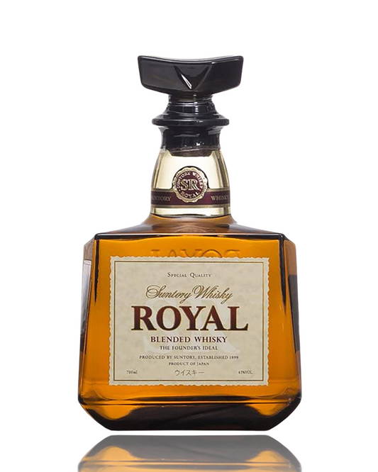 Bottle of Royal Blended Whisky on a white background