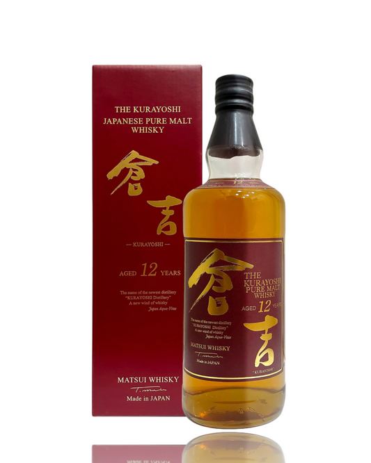 The Kurayoshi Pure Malt 12YO Whisky In the middle of the picture