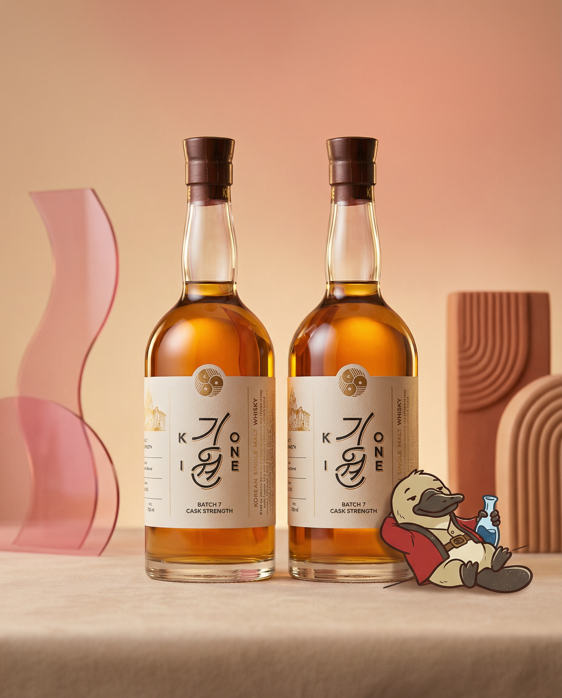  Ki One Batch 7 Cask Strength Korean Single Malt Whisky bottle and premium packaging - Love My Booze Australia