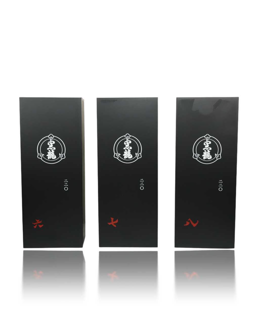 The complete Kokuryu 220th Anniversary 3-pack sake gift set presented with its luxury official commemorative box, the ultimate collector's choice in Sydney and Melbourne